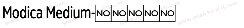 Modica Medium字体转换
